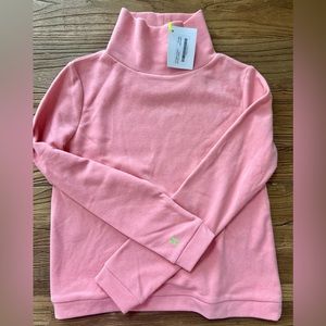 Dudley Stephen’s park slope terry turtleneck, island coral, size small, NWT